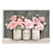 Stupell Industries Blossoming Pink Rose Bouquets Rustic Country Jars Wall Plaque